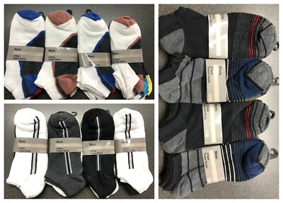 48 PAAR HERREN SNEAKER SOCKEN VERSCHIEDENE MUSTER GRÖSSE 6-11 GROSSHANDEL RESTPOSTEN