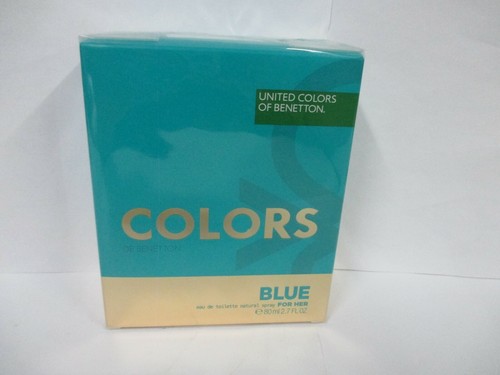 BENETTON United Colors Blu Per Her Eau De Toilette Spray Donna 100 ML Confezione - Imagen 5 de 6
