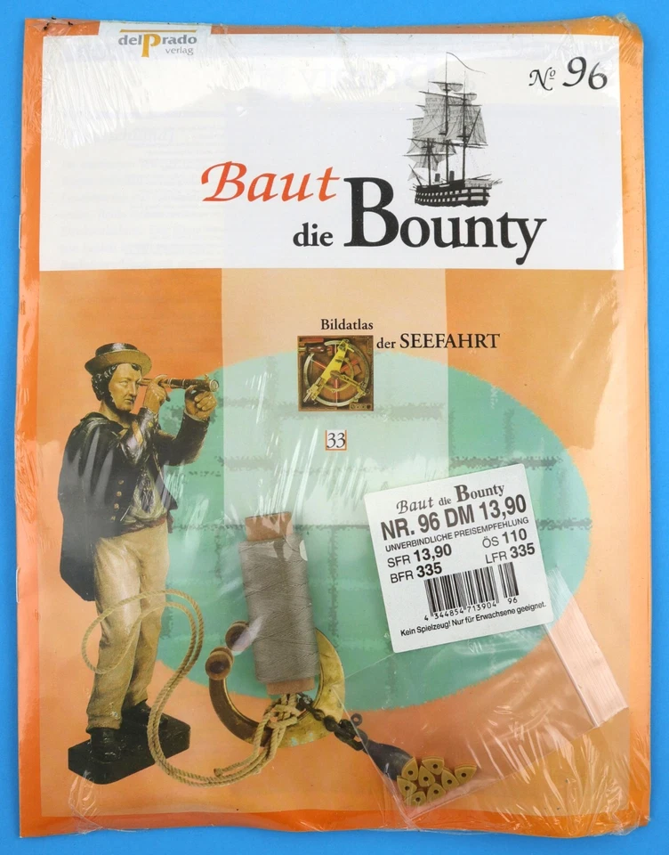 delPrado Baut die Bounty - HMS Bounty Modellbausatz - Einzelausgaben zur Auswahl