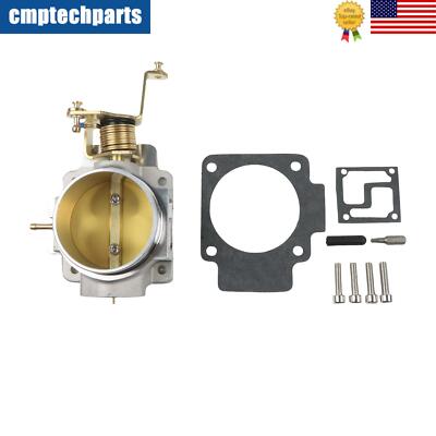 62mm Throttle Body For Jeep 4.0L Cherokee/Wrangler/YJ/TJ/XJ/ZJ (1991-2003) - Silver Aluminum By Zhangh3570