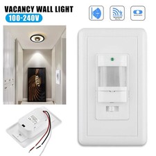 Auto On/Off PIR Infrared Occupancy Vacancy Light Lamp SwitchPnU1