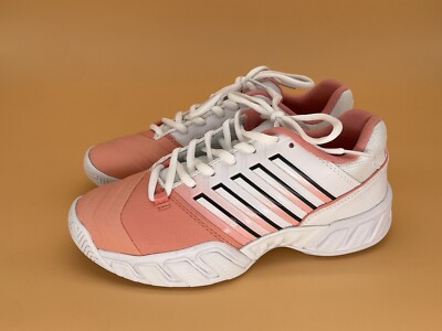 Size 6.5 K-Swiss Bigshot Light 4 Varsity Low Women  Tennis Shoes Peach Amber NEW