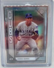 ERNIE BANKS 2019 TOPPS TRANSCENDENT COLLECTION #D 062/100
