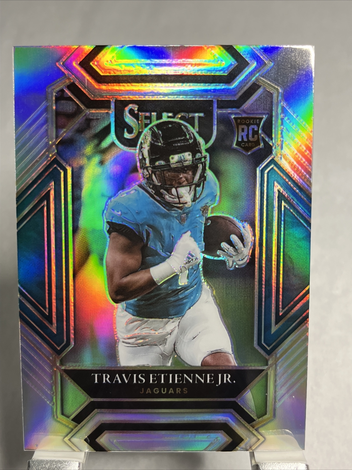 2021 Panini Select Silver Prizm Travis Etienne Jr  Club Level Rookie #254 Jaguar