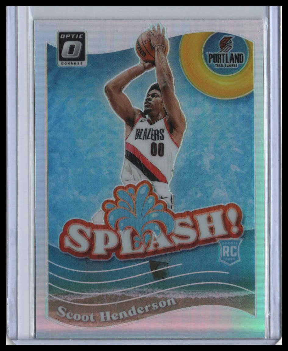 2023-24 Donruss Optic Scoot Henderson Splash Holo #15 Rookie