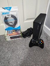 Microsoft Xbox 360 Slim 250gb Black Console Bundle