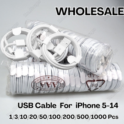 USB Charger Cable Cord Wholesale For Apple iPhone 11 12 13 14 Pro Max 6 7 8 X XR
