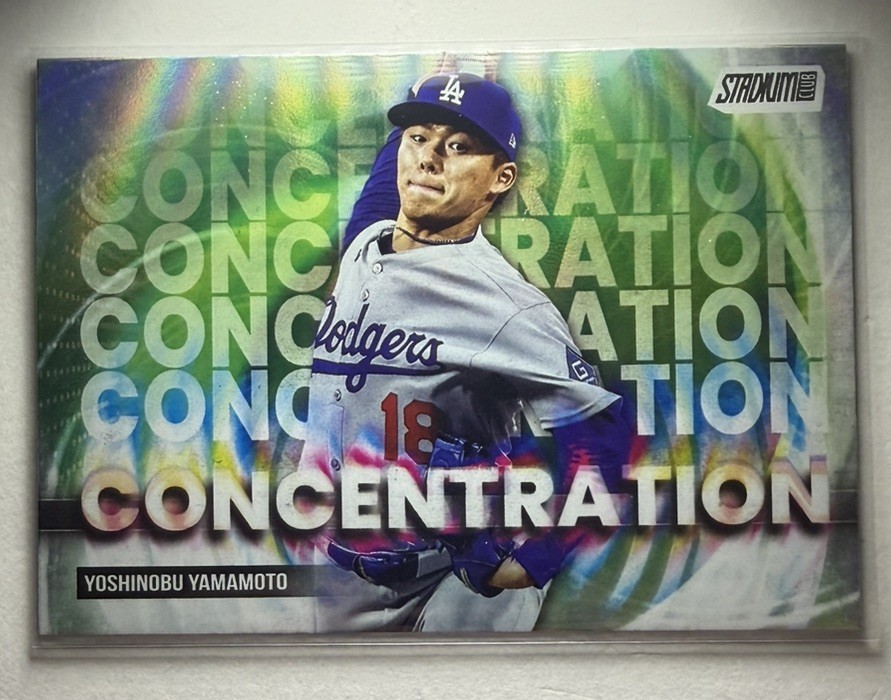 2025 Topps Stadium Club - Yoshinobu Yamamoto - #C-12 Concentration