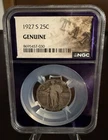 1927-S Standing Liberty Quarter 25C Silver NGC Genuine Trader Bea
