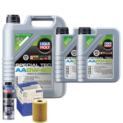 Motoröl 0W20 LIQUI MOLY Special Tec Aa 7L+MAHLE Ölfilter +Spülung