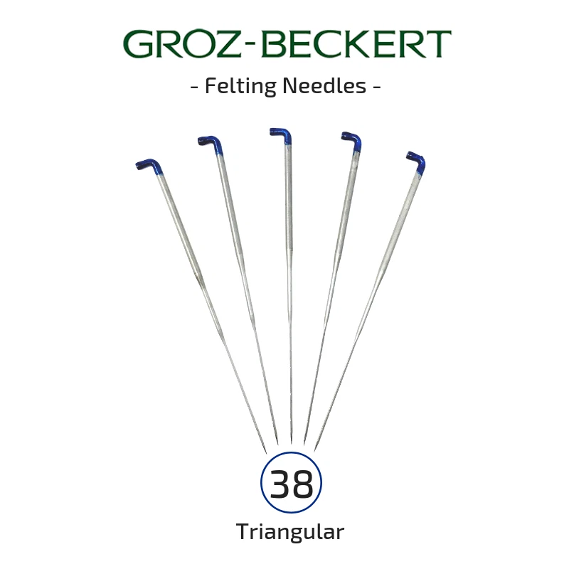 Germany Groz-Beckert Felting Needles - 38 Gauge Triangular (Choose Pack Size)