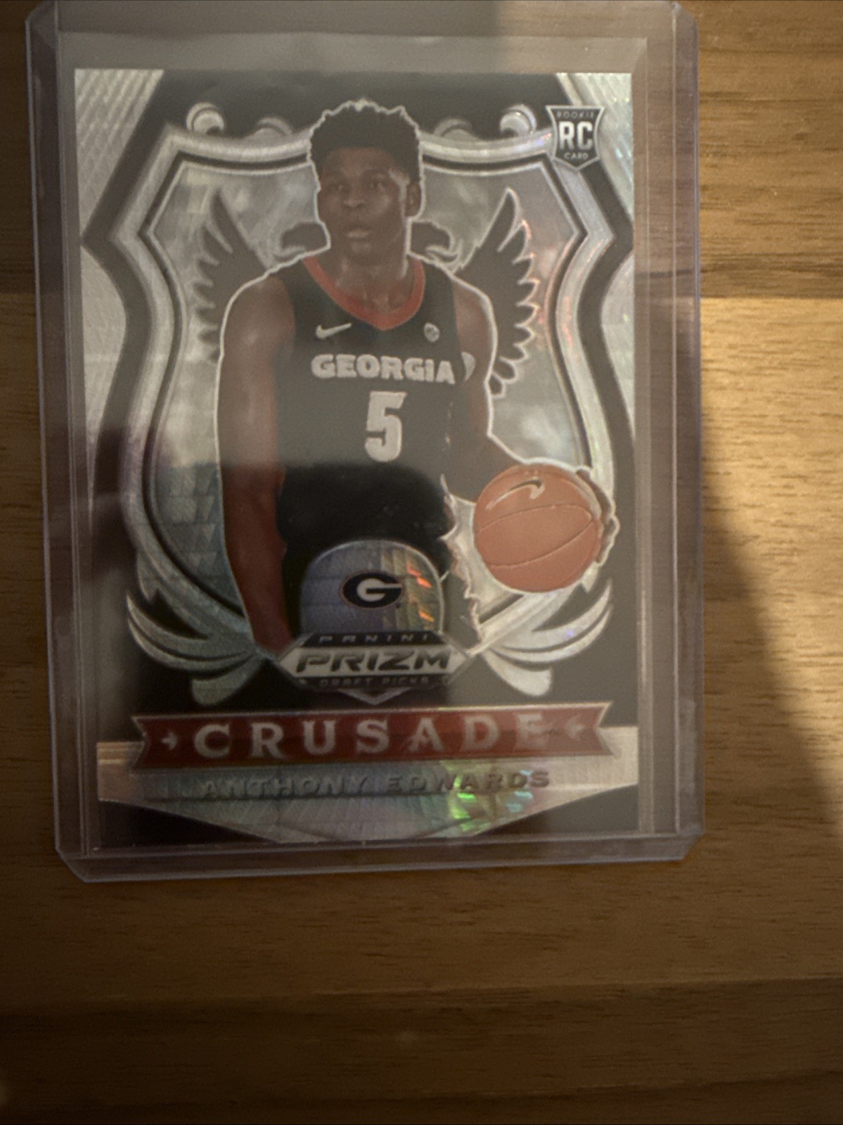 2020-21 Panini Prizm Draft Picks - Crusade Anthony Edwards #81 Silver Prizm (RC)
