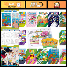 144 Pcs Mini Coloring Books Crayons Set for Kids - Fun Summer Activity