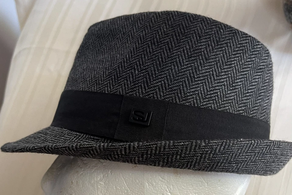 Sean John 男式帽子深灰色涤纶棉均码围 21 英寸 — 第 3/4 张图片