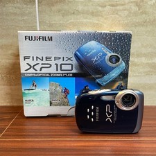  Mint  Fujifilm FinePix XP10 Camera 12.0MP 5x Blue Tested With Accessories 56