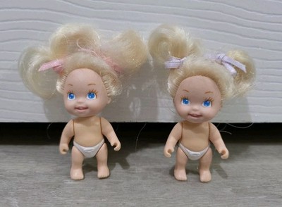 2 x VINTAGE TYCO QUINTS PUPPE - 1990er PUPPEN - BLONDE HAARE / BLAUE AUGEN / MÄDCHEN