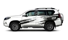 Graphics Distorted Stripe Sticker For Toyota Land Cruiser Prado Car Side Decals