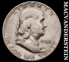 1951-S Silver Franklin Half Dollar-Scarce Better Date No Reserve #i3964