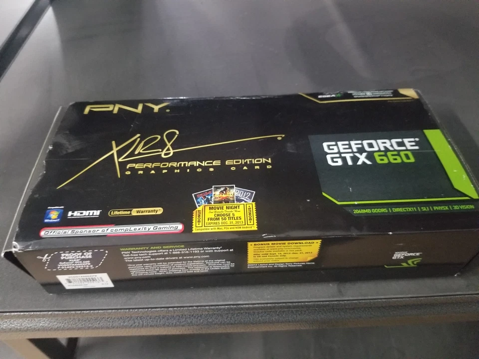 PNY Geforce GTX 660 2GB XLR8 Performance - GPU Graphics video card PCI-E working - Image 2 of 2