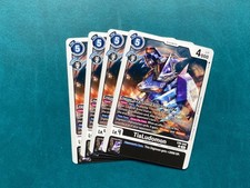 TiaLudomon EX6-040 Playset Infernal Ascension Digimon Card Game x4