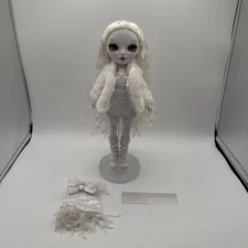 Rainbow High Shadow Natasha Zima Series 1 Grayscale Fashion Doll 99% Complete