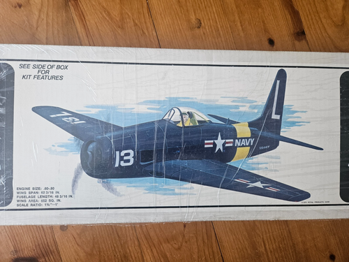 Vtg! 1976 Royal Grumman F8F Bearcat r/c kit/Sealed! | eBay