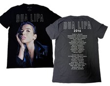 DUA LIPA 2016 TOUR Musical   CITY TOUR TEE T-SHIRT   OFFICIAL NEW 
