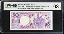 Poland 50 Zlotych 1990 P 169 b Superb Gem UNC PMG 68 EPQ