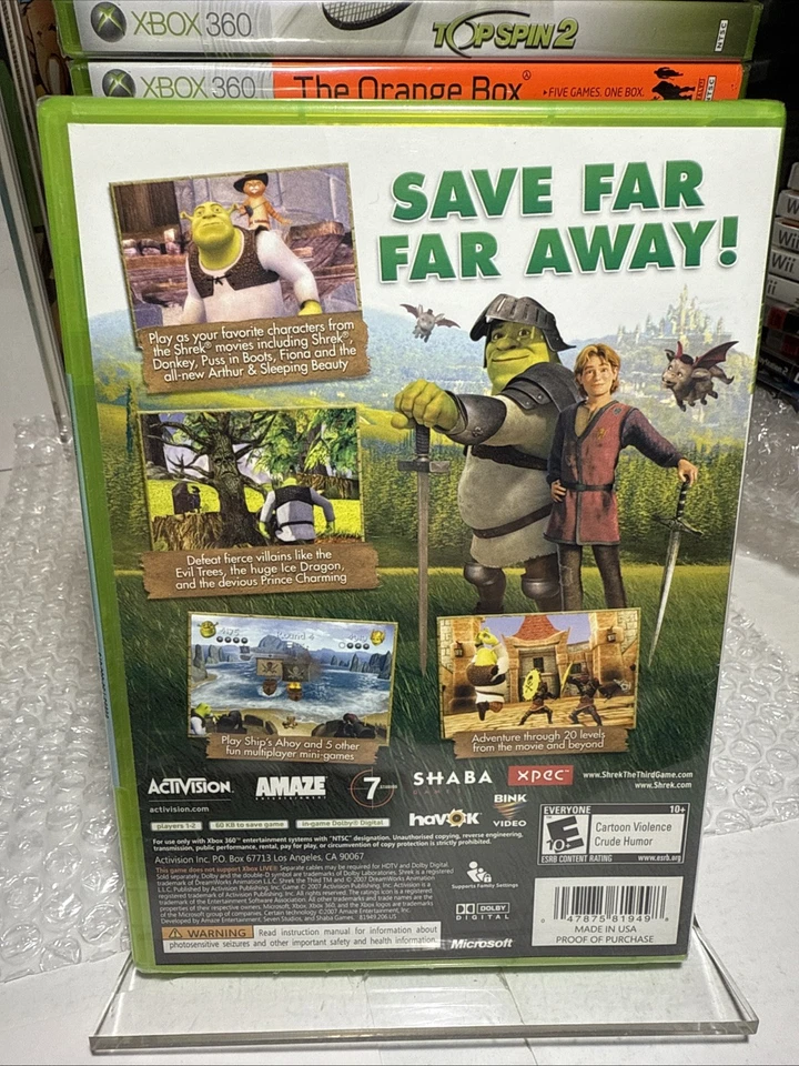 XBox 360 DreamWorks Shrek The Third Brand New Factory Sealed - Image 2 of 4