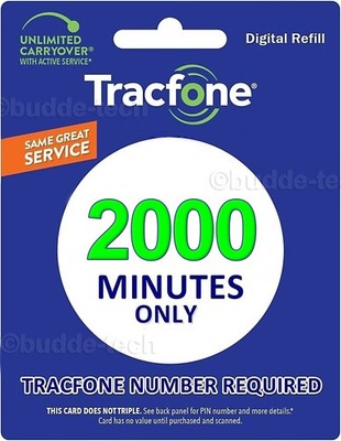 TracFone 2000 Minutes for BASIC PHONES *Direct Add to your phone within 2 Days!*