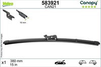 Wischblatt Scheibenwischer Canopy Valeo 583921 FüR Ford Fiesta 6 CB1 CCN Van LPG