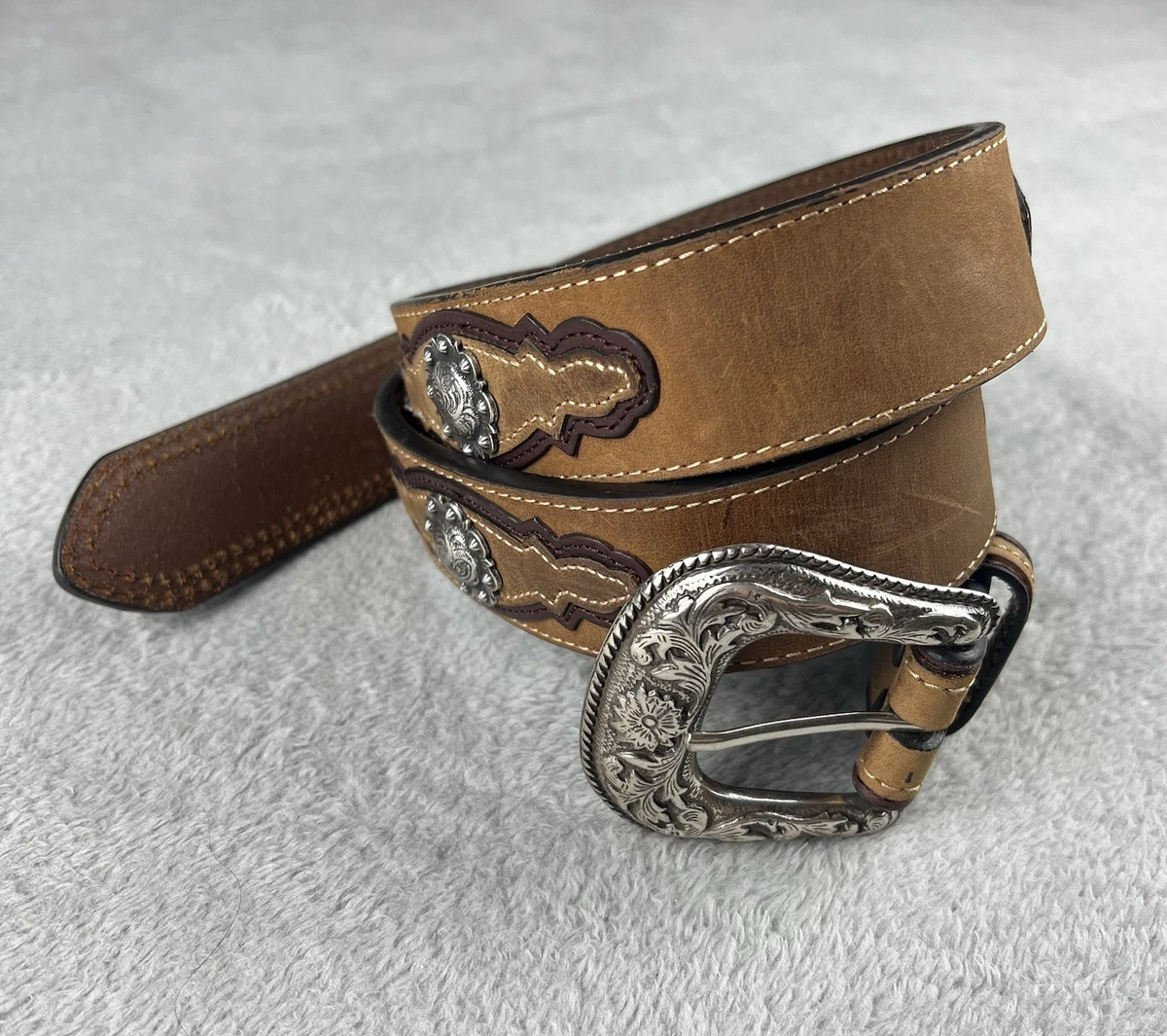 Vintage Dan Post Leather Belt Dan Post Belts for Men for sale | eBay main image 2