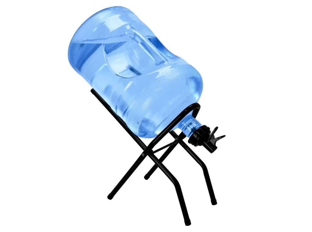5 Gallon Water Bottle Jug Drink Dispenser Storage Cooler Foldable Cradle Stand