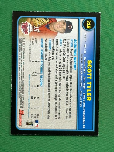 2003 Bowman Baseball Gold Parallel #318 Scott Tyler - Picture 2 of 2
