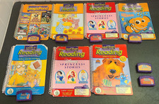 Leap Frog Leap Pad Lot of Learning Books W/ Cartridges Pre School Reading Math
