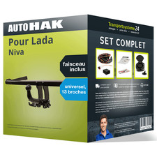 Attelage pour Lada Niva 01.2015 - Amovible Auto Hak + Faisceau u. 13 broches ABE