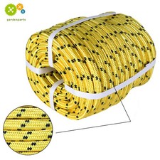 Bull Rope 1/2" 200' Double Braid Polyester Rope 6180Lbs Breaking Strength Yellow