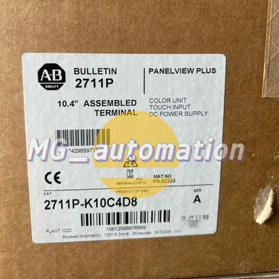 New AB 2711P-K10C4D8 Panelview Plus Factory Sealed 2711PK10C4D8