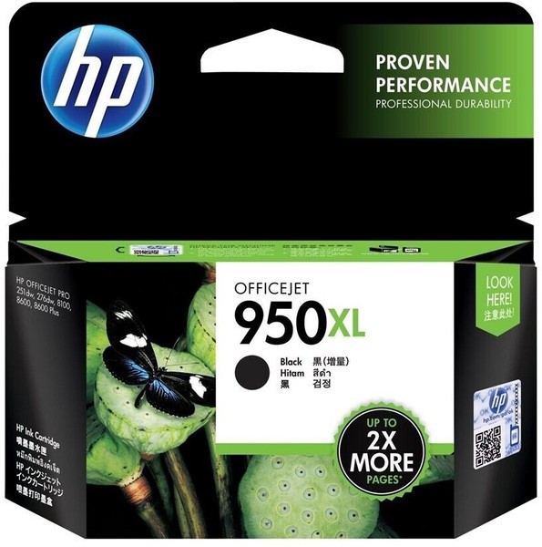 Hp 950XL CN045AE Original Tintenpatrone Schwarz 2300 S. Officejet Pro 8100 8600-image