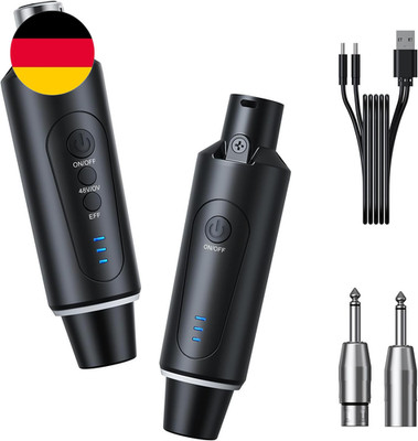 2.4G XLR Mikrofon Wireless Sender Empfänger 1 Zu 1 Kabelloses Mikrofon Für Dynam