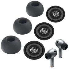 Ear Tips for Galaxy Buds 3 Pro - Silicone Earbuds Samsung Silicone, Black