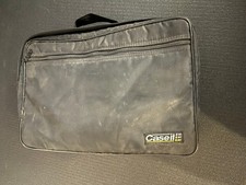 Case It Portable Padded Black 30 Cassette Tape Storage Case with Shoulder Strap