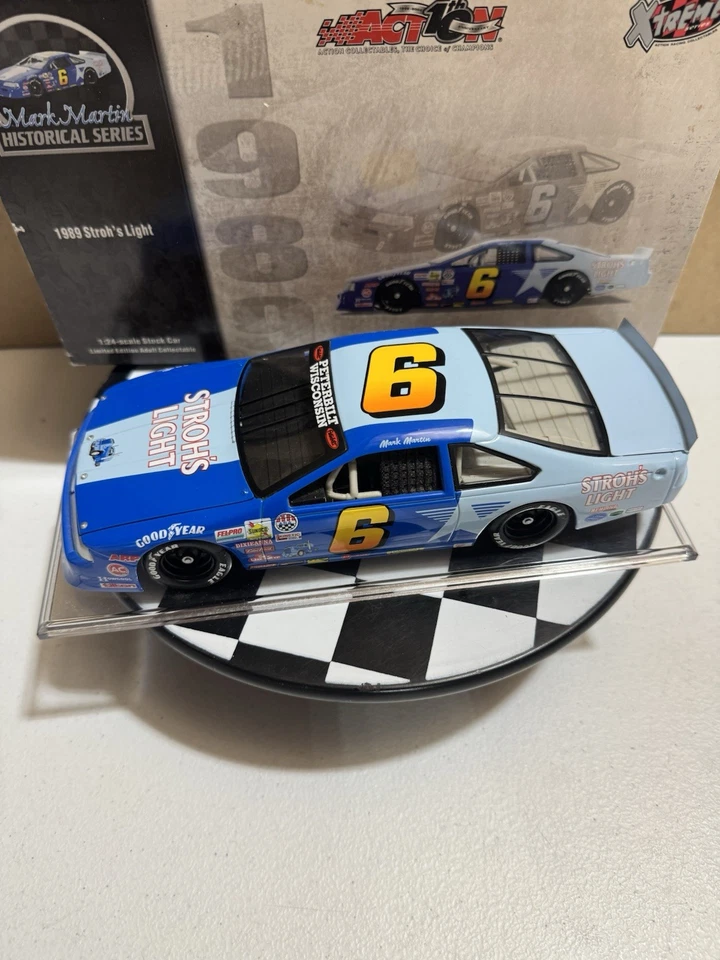 Ford Thunderbird 1989 Mark Martin #6 Stroh’s Light 1/24 Nascar diecast Foto 2 de 4