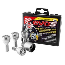 EVO5 12 x 1,50 mm Chrom Diebstahlsicherung Radschrauben BMW MINI R50