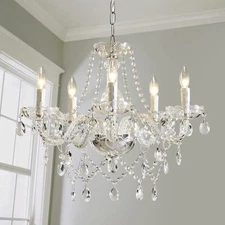 Saint Mossi 5 Light Modern Contemporary Elegant K9 Crystal Glass Chandelier P...