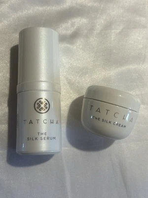 NEW TATCHA The Silk Serum 10ml & The Silk Cream 15ml Minis Duo *FAST PROCESSING - Image 1 of 4