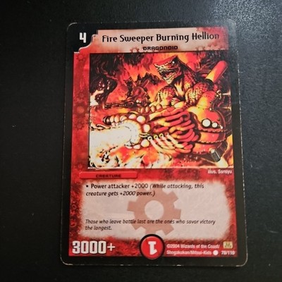2004 DM01 -  78/110 - Fire Sweeper Burning Hellion - Duel Masters English Common