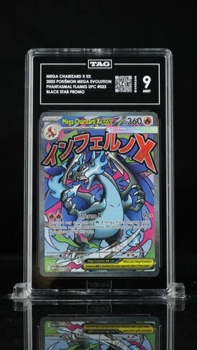 Mega Charizard X EX 023: Mega Evolution Promo Holo - TAG 9
