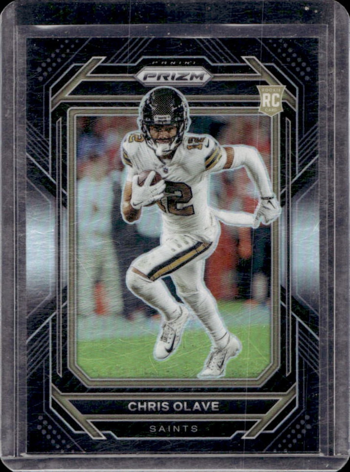 2022 Chronicles Chris Olave Prizm Black RC Silver Rookie #PB-14 Saints