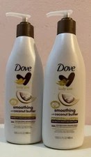 Dove Body Lotion Smoothing with Coconut Butter, 400 Ml, Pack of 2